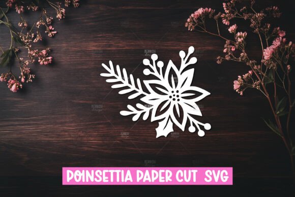 Download Paper Cut Poinsettia Flower SVG - Paper cut Collection