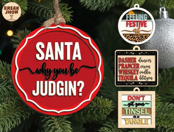 Download Funny Christmas Ornament SVG Bundle - Funny christmas Collection