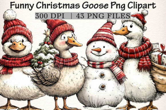Download Funny Christmas Goose Png Clipart - Funny christmas Collection