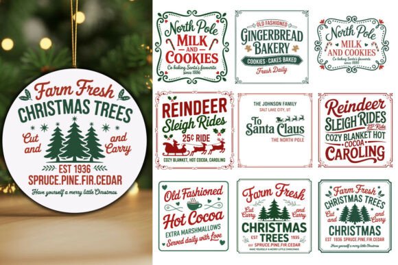 Download * Farmhouse Christmas Sign Bundle * - Premium Bundle