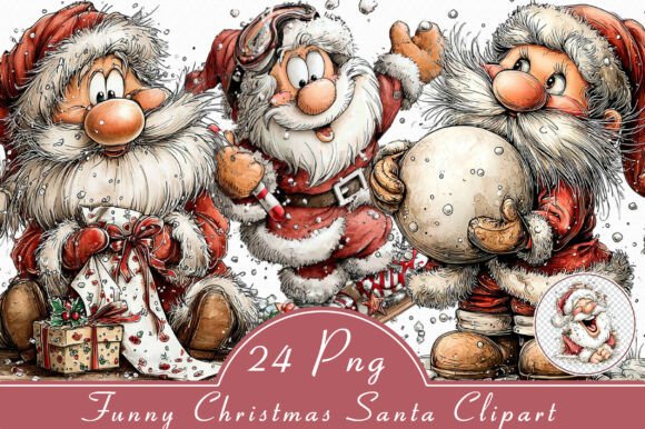 Download Funny Christmas Santa Clipart - Funny christmas Collection