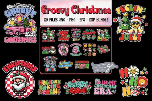 Download Groovy Christmas SVG Bundle - Premium Resources