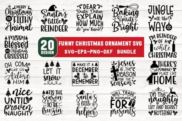 Download Funny Christmas Ornament Svg Bundle - Funny christmas Collection