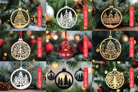 Download Paper Cut Christmas Decor SVG Bundle - Paper cut Collection