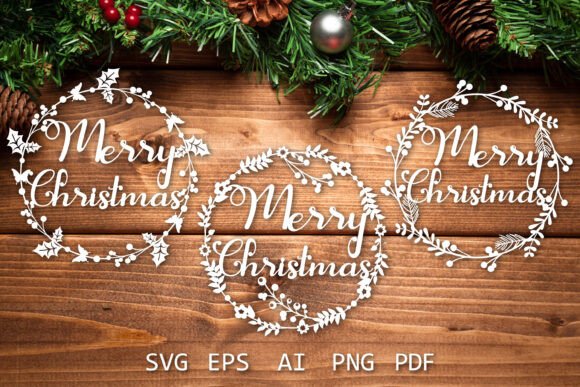 Download Christmas Wreath, Paper Cut Frame - Paper cut Collection
